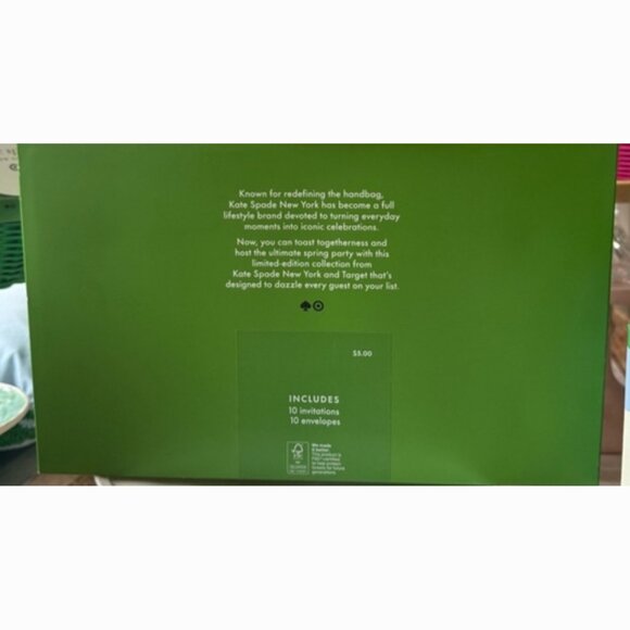 KATE SPADE PARTY INVITATIONS - Picture 2 of 5
